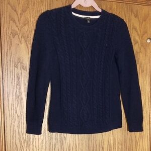 Women's Talbots Petite Pullover Front Cable Knit Sweater